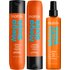 Matrix Mega Sleek Shea Butter Smoothing Shampoo, Conditioner and Iron Smoother Heat Protection Routine for Frizzy Hair