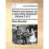 Poems and Essays, by a Lady Lately Deceased. ... Volume 2 of 2