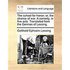 The School for Honor; Or, the Chance of War. a Comedy, in Five Acts. Translated from the German of Lessing.