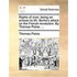 Rights of Man: Being an Answer to Mr. Burke's Attack on the French Revolution. by Thomas Paine, ...