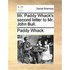Mr. Paddy Whack's Second Letter to Mr. John Bull.