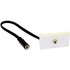 3.5mm Socket Faceplate Module with 15cm Stub Cable
