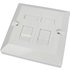 Single CAT6 Faceplate 2-Port