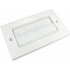 Double Brush Plate White Faceplate with White Brush