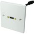 Single HDMI Wall Plate - Faceplate with 15cm Stub Cable