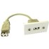 USB Faceplate Module with 15cm Stub Cable