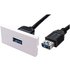 USB3 Euro Module Faceplate USB3A to USB3A Female
