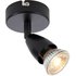 Saxby Lighting 101328 Amalfi Single Spotlight In Matt Black Finish