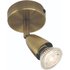 Saxby Lighting 60998 Amalfi Single Spotlight In Antique Brass Finish