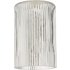 Dar Lighting Easy Fit Cylinder Clear Ribbed Glass Shade ACC869