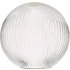 Dar Lighting Easy Fit Round Ribbed Clear Glass Shade ACC870