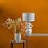 Dar Lighting Bidelia Table Lamp In Matt White With Shade