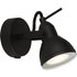 Retro/Industrial Matt Black Single 1 Way Wall Spot Light - LED Compatible