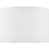 Dar Lighting Dolce White Cotton Drum Shade 30 cm