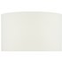Dar Lighting Esarosa White Linen Drum Shade 37 cm