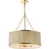 Dar Lighting Fenella 5 Light Ceiling Pendant Light In Gold Leaf Finish