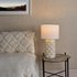 Dar Lighting Georgina Table Lamp In White Finish With Shade
