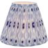 Dar Lighting Ikat Blue Cotton And White Empire Shade 30cm
