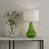 Dar Lighting Kristina Green Glass Table Lamp With Shade KRI4224
