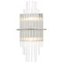 Dar Lighting Lukas 2 Light Wall Light In Polished Chrome Finish With Glass Rods