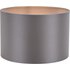 Dar Lighting Lyris Grey Cotton Drum Shade 30cm