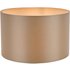 Dar Lighting Lyris Taupe Cotton Drum Shade 35cm