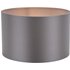 Dar Lighting Lyris Grey Cotton Drum Shade 35cm