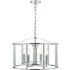 Dar Lighting Myka 4 Light Ceiling Pendant Light In Polished Chrome Finish
