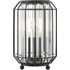 Dar Lighting Naeva Crystal Table Lamp In Matt Black Finish