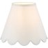 Dar Lighting Nerita Ivory Linen Tapered drum Shade 25cm