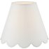 Dar Lighting Nerita Ivory Linen Tapered Drum Shade 30cm