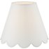 Dar Lighting Nerita Ivory Linen Tapered drum Shade 35cm