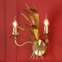 Dar Lighting Phaedra 2 Light Wall Light In Gold Finish