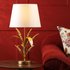 Dar Lighting Phaedra Table Lamp In Gold Finish With Shade