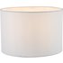 Dar Lighting Pyramid White Linen Drum Shade 25cm