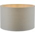 Dar Lighting Pyramid Grey Linen Drum Shade 30cm