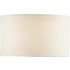 Dar Lighting Pyramid White Linen Drum Shade 35 cm