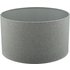 Dar Lighting Pyramid Grey Linen Drum Shade 35 cm