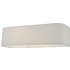 Dar Lighting RON092 Ronda 2 Light Wall Light With Ivory Silk Shade