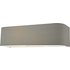 Dar Lighting RON0939 Ronda 2 Light Wall Light With Grey Silk Shade