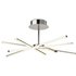 M5918 Star LED Semi Flush Ceiling Light In Silver And Chrome