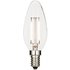 4 Watt SES Clear LED Candle - Warm White