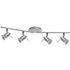 Searchlight 7444CC-LED 4 Light Adjustable Bar Ceiling Spot Light In Chrome And Satin Silver