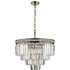 Dar Lighting Vyana 4 Light Crystal Ceiling Pendant Light In Antique Brass Finish
