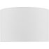 Dar Lighting Weylin White Faux Silk Drum Shade 32 cm
