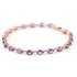 Amethyst Stella Infinite Tennis Bracelet in 9ct Rose Gold