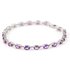 Amethyst Stella Infinite Tennis Bracelet in 9ct White Gold