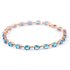 Blue Topaz Stella Infinite Tennis Bracelet in 9ct Rose Gold
