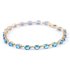 Blue Topaz Stella Infinite Tennis Bracelet in 9ct Gold