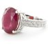 Ruby Genevieve Statement Ring in 18ct White Gold